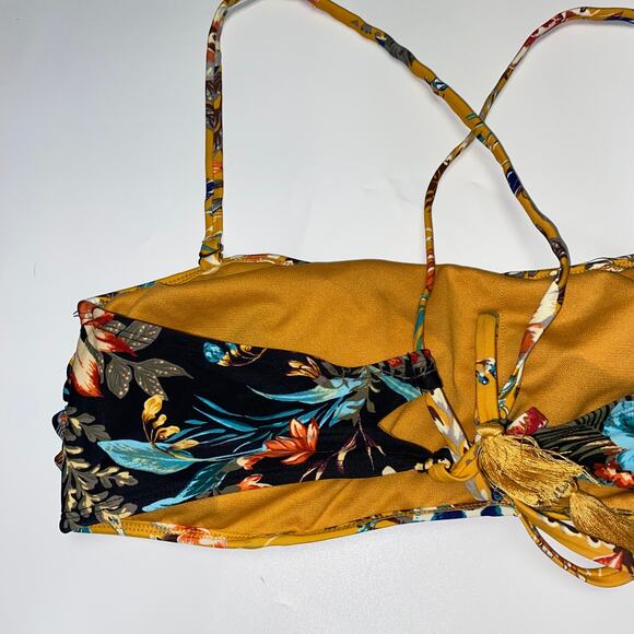 Time and Tru Desert Bloom Bandeau Swim Bathing Suit Bikini Top Women's Size XL - Picture 6 of 9